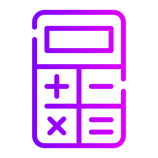 calculatrice Generic gradient outline Icône