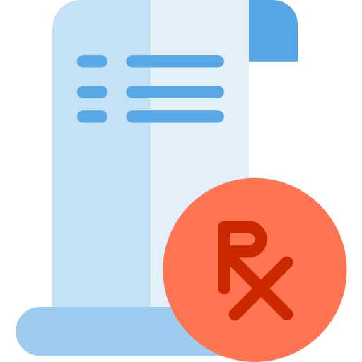 Pharmacy srip Flat icon