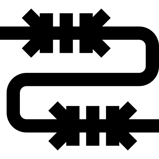 alambre de espino Fatima Lineal icono