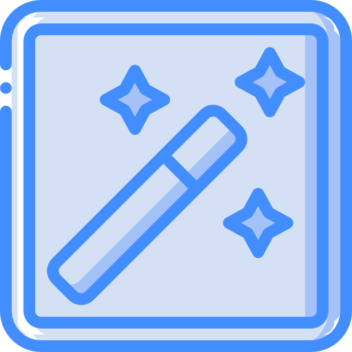 Magic wand Basic Miscellany Blue icon