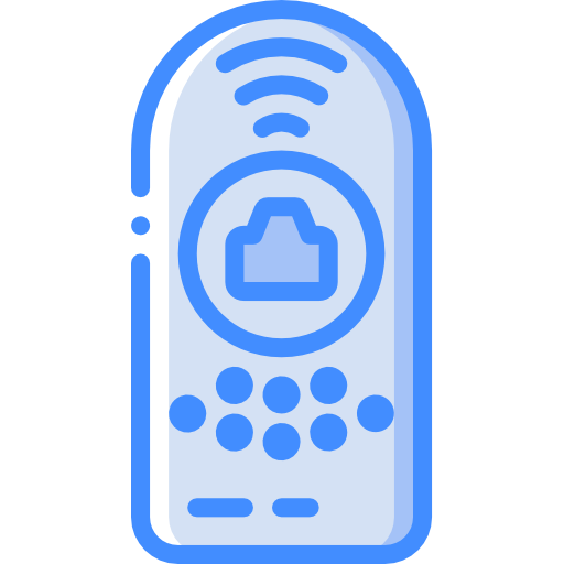Remote control Basic Miscellany Blue icon