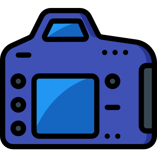 cámara fotográfica Basic Miscellany Lineal Color icono