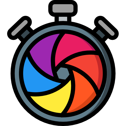 Shutter Basic Miscellany Lineal Color icon