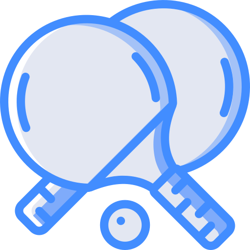Table tennis Basic Miscellany Blue icon