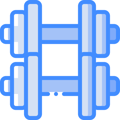 Dumbell Basic Miscellany Blue icon