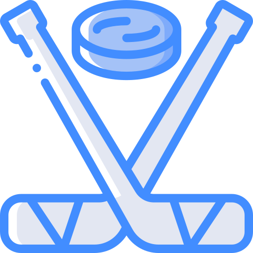 hockey no gelo Basic Miscellany Blue Ícone