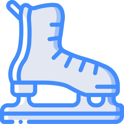patin à glace Basic Miscellany Blue Icône