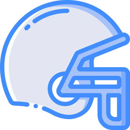 football americano Basic Miscellany Blue icona