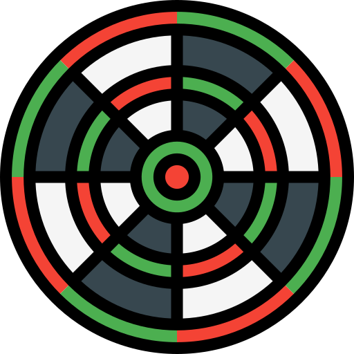 tarcza do gry w rzutki Basic Miscellany Lineal Color ikona