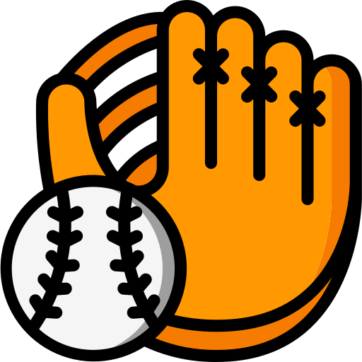 baseball Basic Miscellany Lineal Color ikona