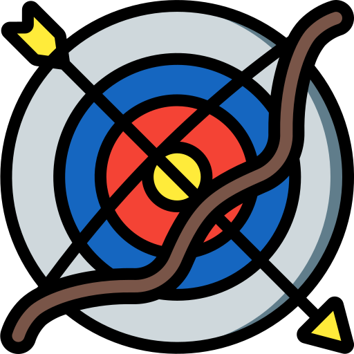Archery Basic Miscellany Lineal Color icon
