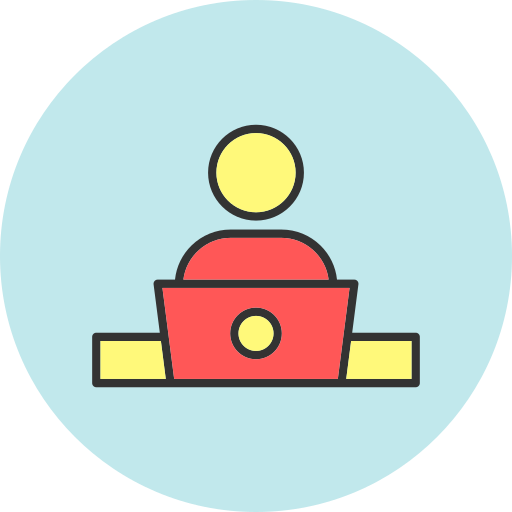 Teleworking Generic color lineal-color icon