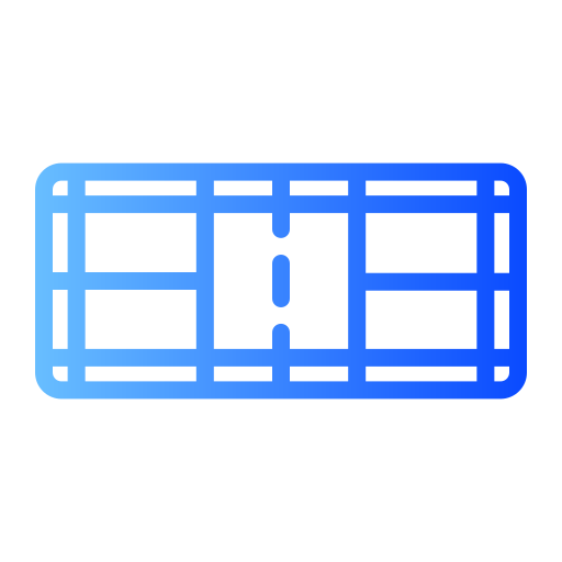 badminton veld Generic gradient outline icoon