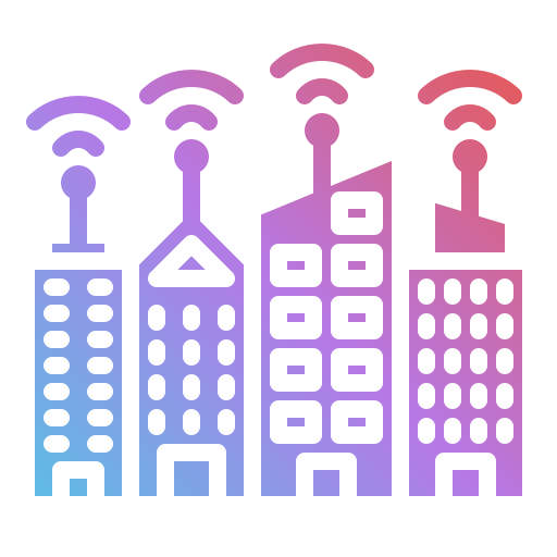 Smart city Generic gradient fill icon