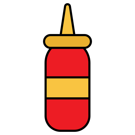 bottiglia di salsa Generic color lineal-color icona