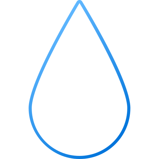 gota de agua Generic gradient outline icono