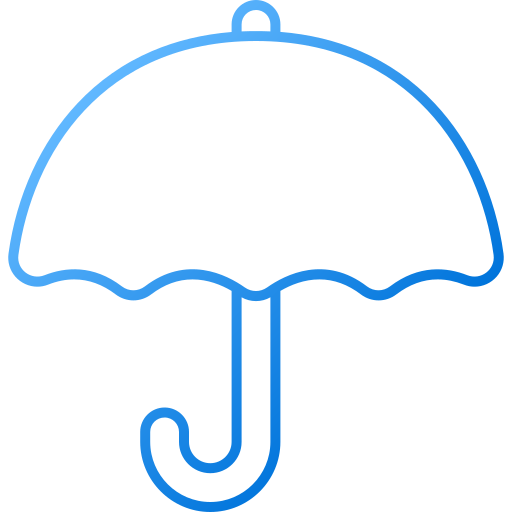 Umbrella Generic gradient outline icon