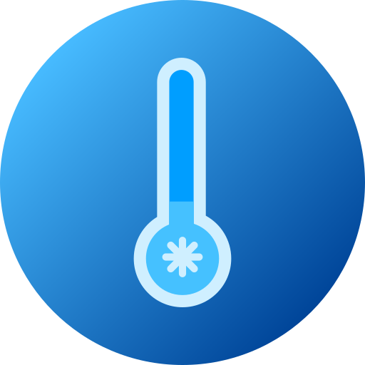 temperatura fría Generic gradient fill icono