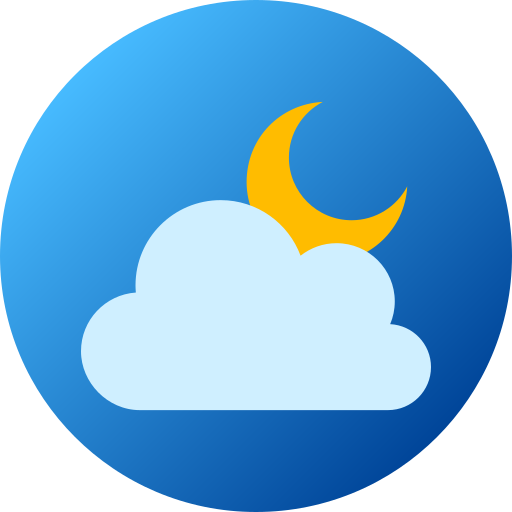 曇りの夜 Generic gradient fill icon