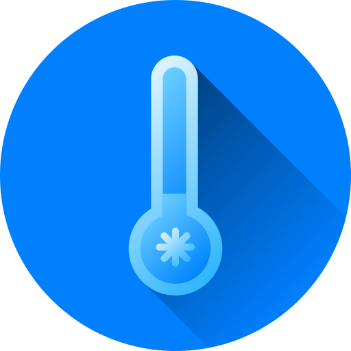 koude temperatuur Generic gradient fill icoon