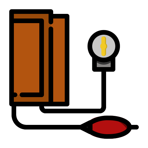 tensiómetro Generic color lineal-color icono