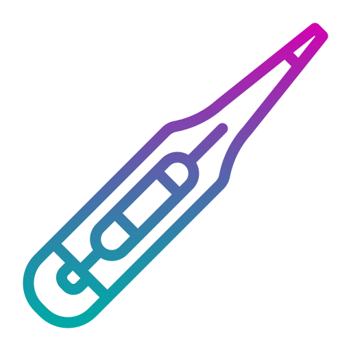 thermometer Generic gradient outline icoon