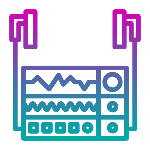 defibrylator Generic gradient outline ikona