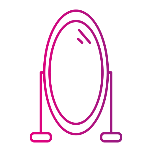 spiegel Generic gradient outline icoon