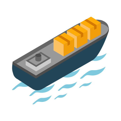 barco de carga Generic color fill icono