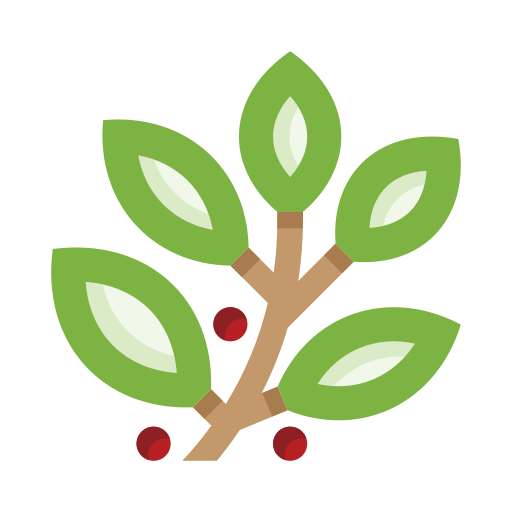 foglie di ramo edt.im Lineal color icona