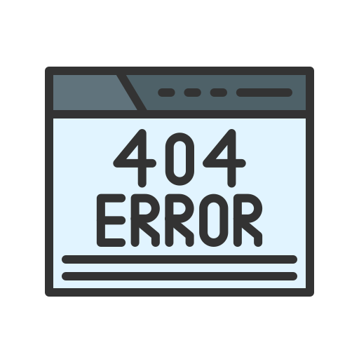 404 error Generic color lineal-color icon