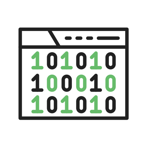 Binary code Generic color outline icon