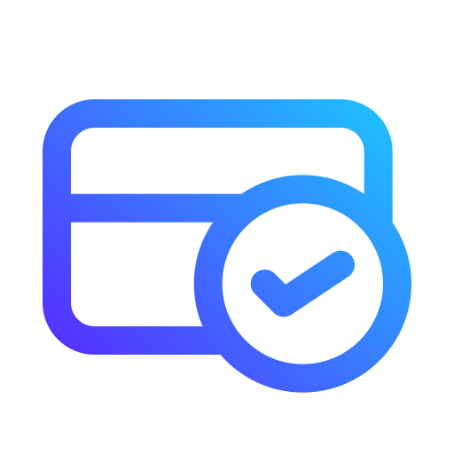 Payment check Generic gradient outline icon