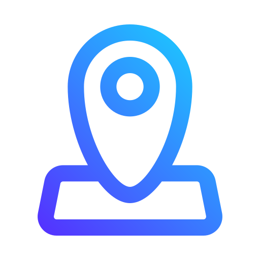 Location Generic gradient outline icon