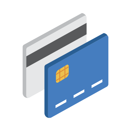 kredietkaarten Generic color fill icoon