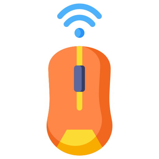 Wireless mouse Generic color fill icon