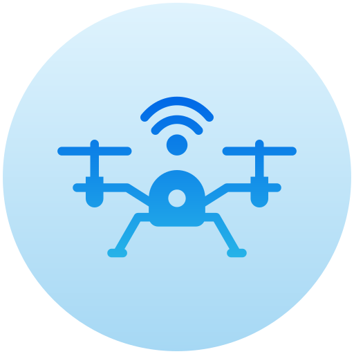 Smart drone Generic gradient fill icon