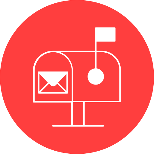 skrzynka pocztowa Generic color fill ikona