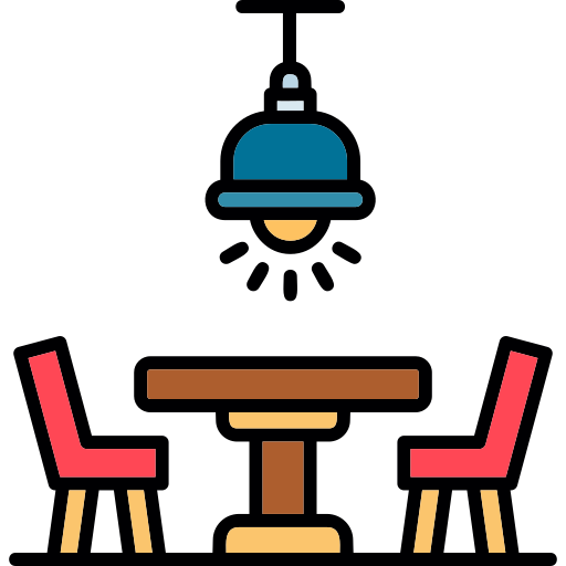 mesa de jantar Generic color lineal-color Ícone
