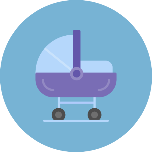 Baby crib Generic color fill icon