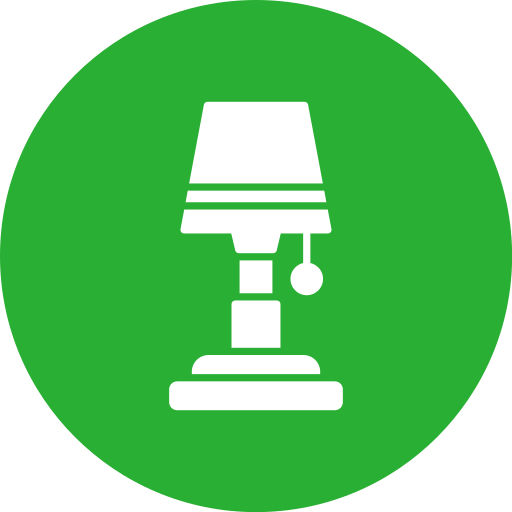 lámpara Generic color fill icono