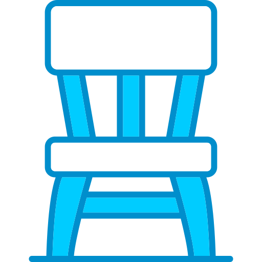 drewniane krzesło Generic color lineal-color ikona