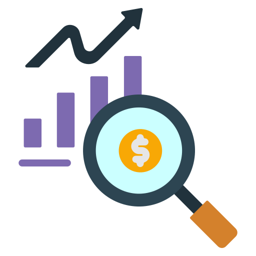 Profit growth Generic color fill icon