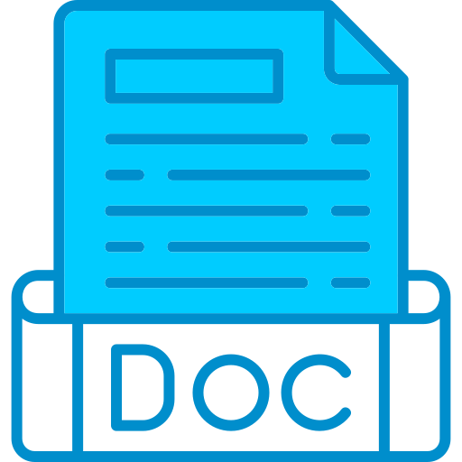 Doc file format Generic color lineal-color icon