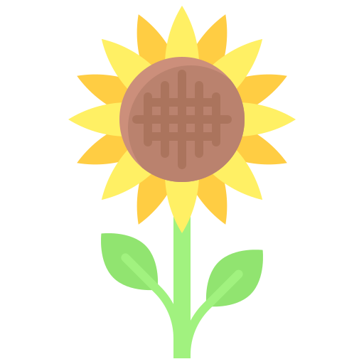 słonecznik Generic color fill ikona