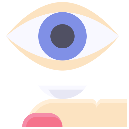 lentes de contato Generic color fill Ícone