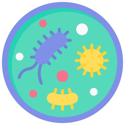 Bacteria Generic color fill icon