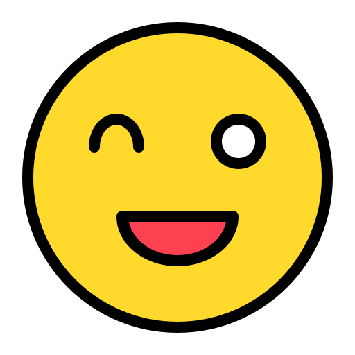 행복한 얼굴 Generic color lineal-color icon