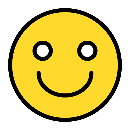 행복한 얼굴 Generic color lineal-color icon
