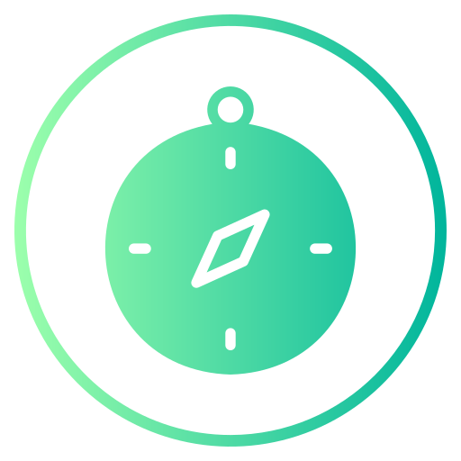 Compass Generic gradient fill icon